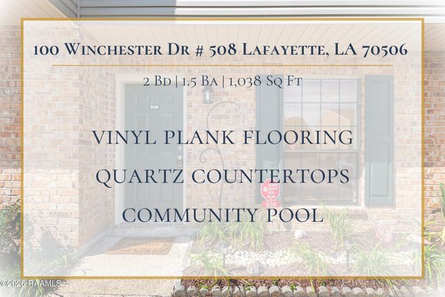 100 Winchester Drive 508, Lafayette, LA 70506