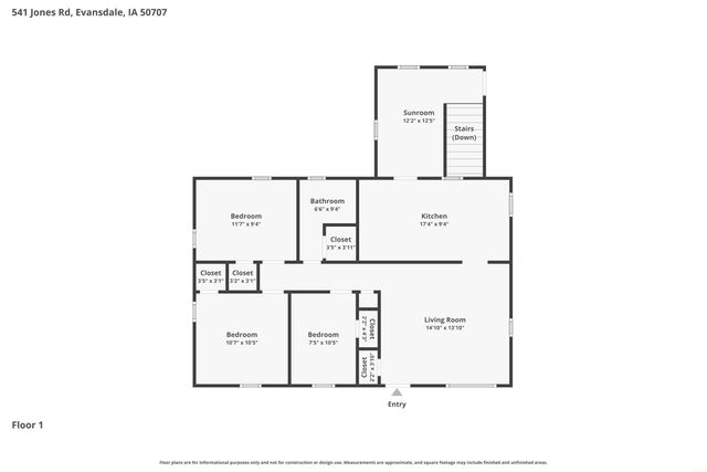 541 Jones Road, Evansdale, IA 50707