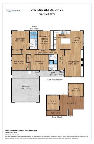 2117 Los Altos Drive, San Mateo, CA 94402