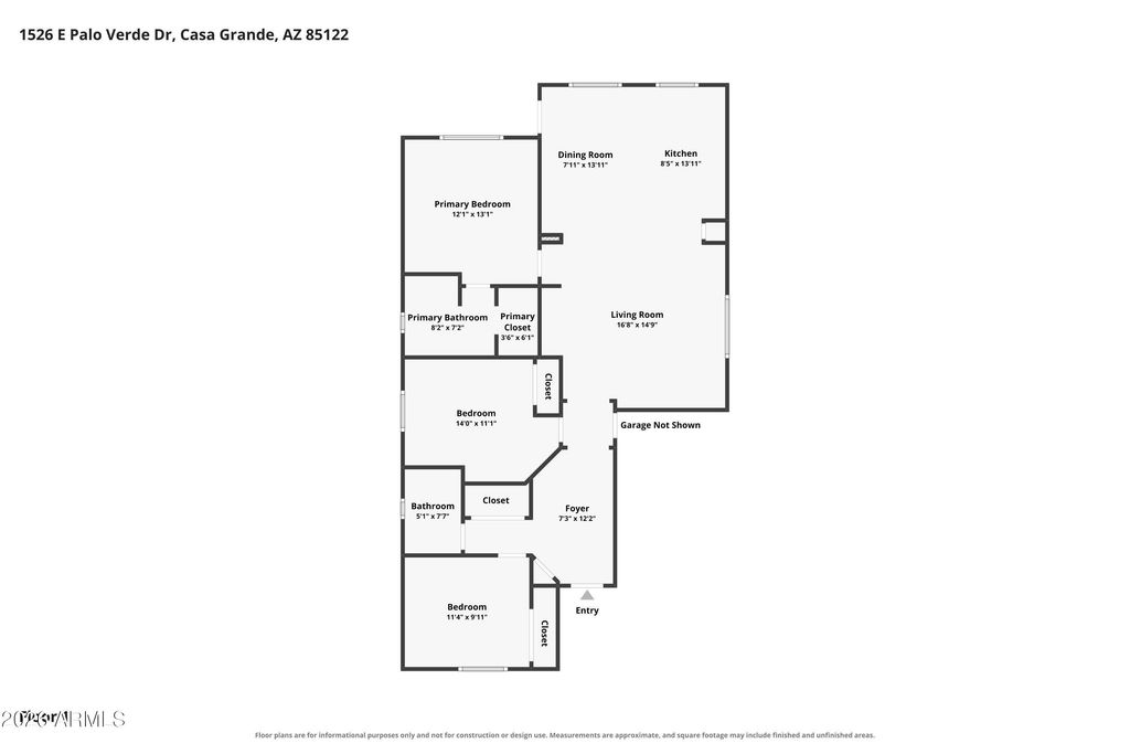 1526 E PALO VERDE Drive, Casa Grande, AZ 85122 — exterior