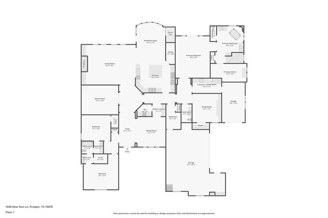 1030 Deer Run Lane, Prosper, TX 75078