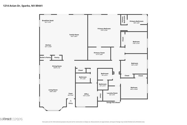 1214 Avian Drive, Spanish Springs, NV 89441