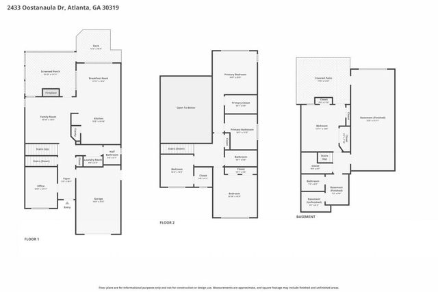 2433 Oostanaula Drive NE, Brookhaven, GA 30319