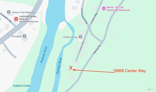 16868 Center Way, Guerneville, CA 95446