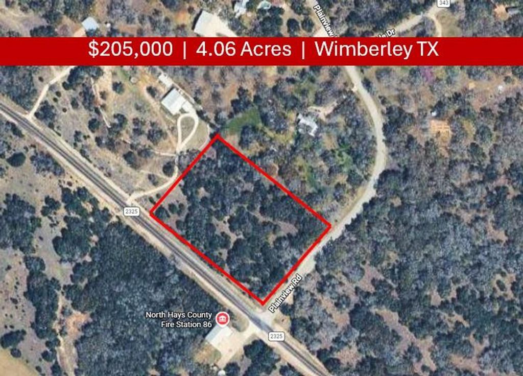 TBD Plainview RD, Wimberley, TX 78676