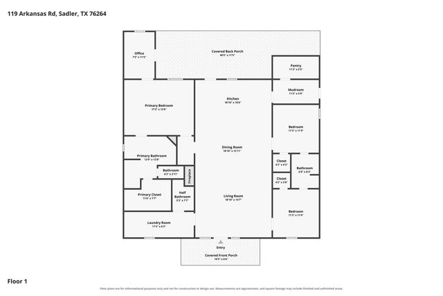 119 Arkansas Road, Sadler, TX 76264