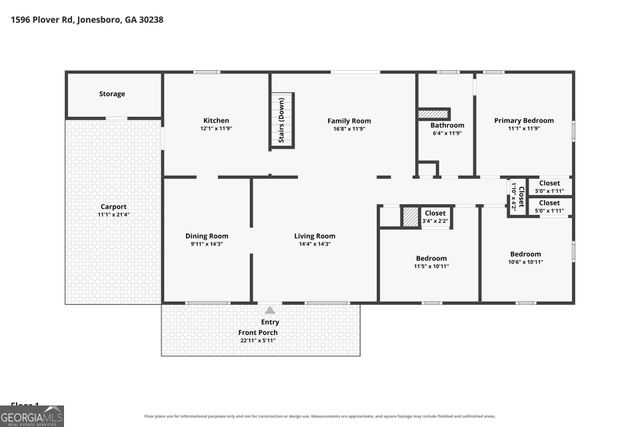 1596 Plover Road, Jonesboro, GA 30238
