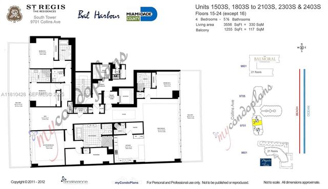 9701 Collins Avenue 2403S, Bal Harbour, FL 33154