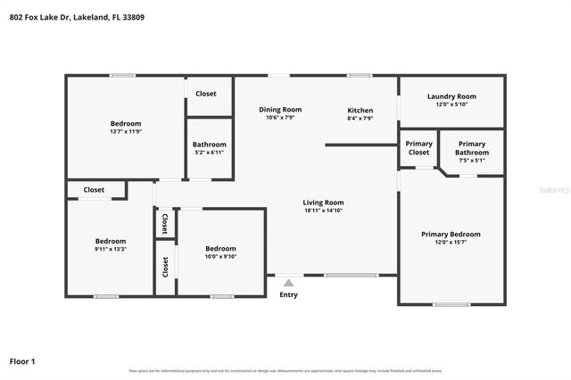 802 FOX LAKE DRIVE, Lakeland, FL 33809