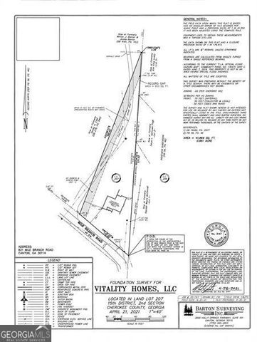 821 Mile Branch Road, Canton, GA 30114