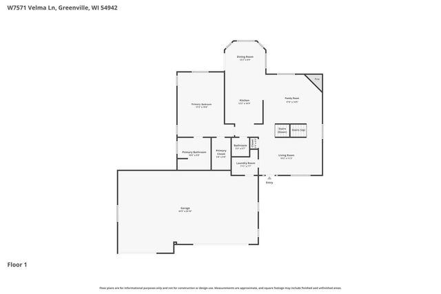 W7571 VELMA LANE, Greenville, WI 54942