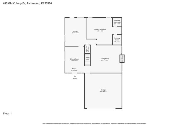 615 Old Colony Drive, Richmond, TX 77406