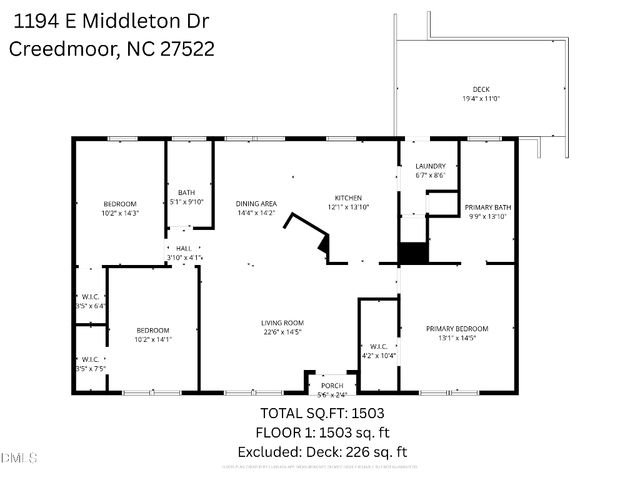 1194 E Middleton Drive, Creedmoor, NC 27522