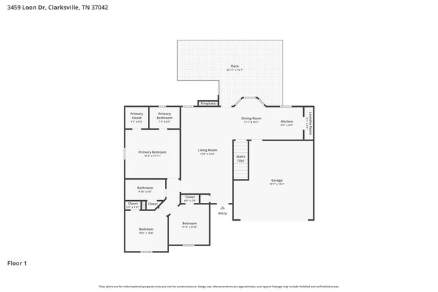 3459 Loon Dr, Clarksville, TN 37042