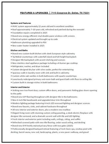 7115 Cosgrove Drive, Dallas, TX 75231