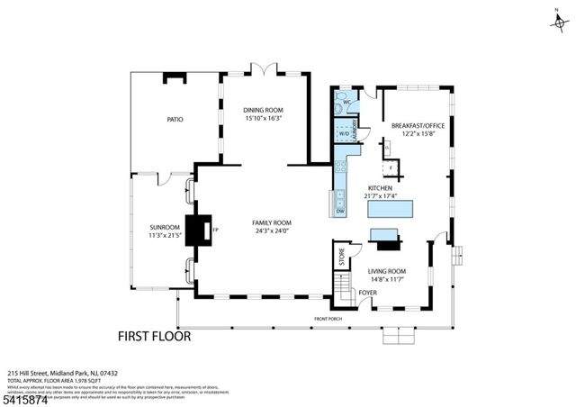 215 Hill St, Midland Park Boro, NJ 07432