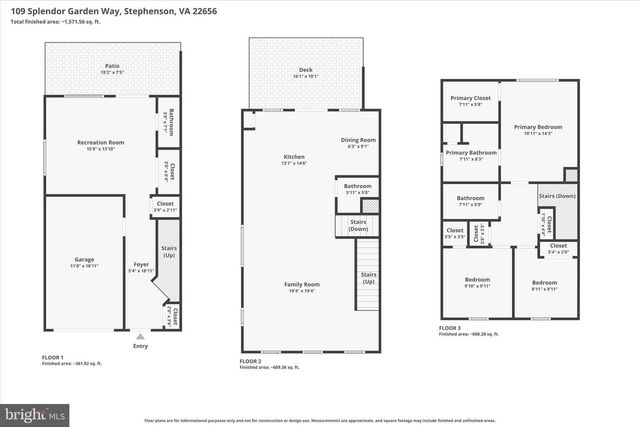 109 SPLENDOR GARDEN WAY, Stephenson, VA 22656