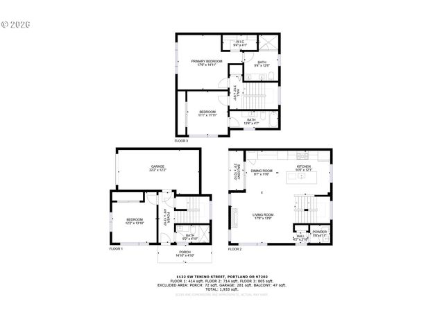 1122 Se TENINO St, Portland, OR 97202