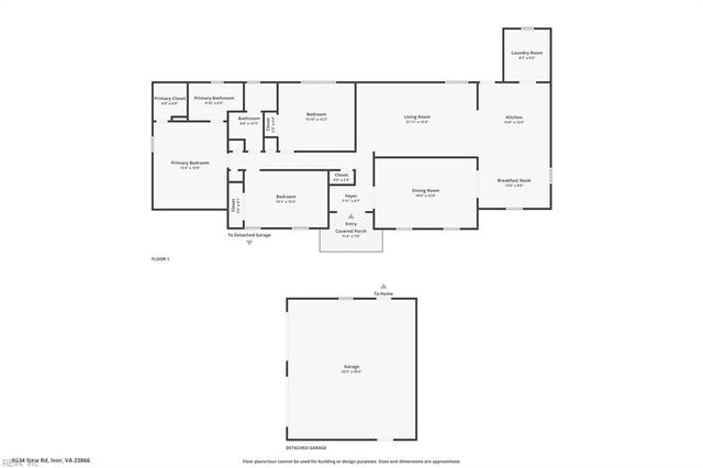 8634 New Road, Ivor, VA 23866