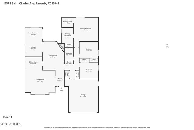 1655 E SAINT CHARLES Avenue, Phoenix, AZ 85042