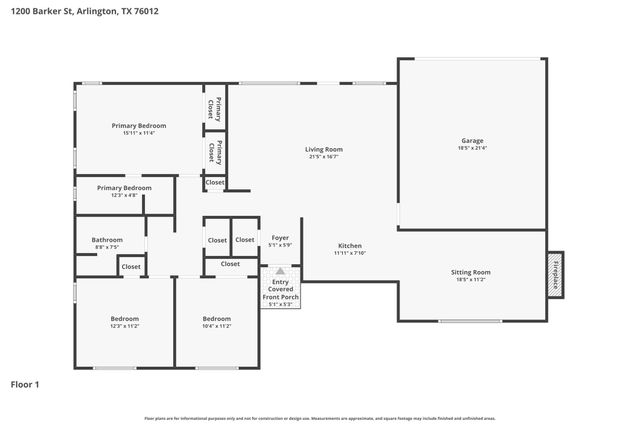 1200 Barker Street, Arlington, TX 76012