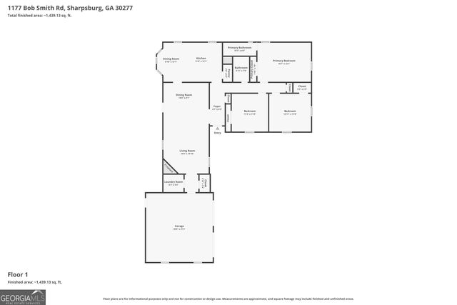 1177 Bob Smith Road, Sharpsburg, GA 30277