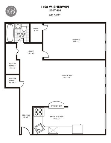 1608 W Sherwin Avenue 414, Chicago, IL 60626