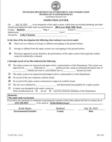 488 Lower Halls Mill Rd, Shelbyville, TN 37160