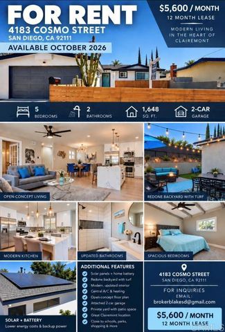 4183 Cosmo Street, San Diego, CA 92111