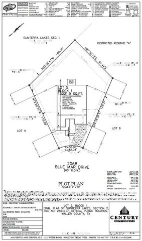 2068 Blue Mar Drive, Brookshire, TX 77423