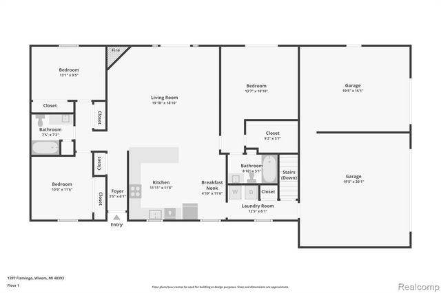 1397 Flamingo Street, Wixom, MI 48393