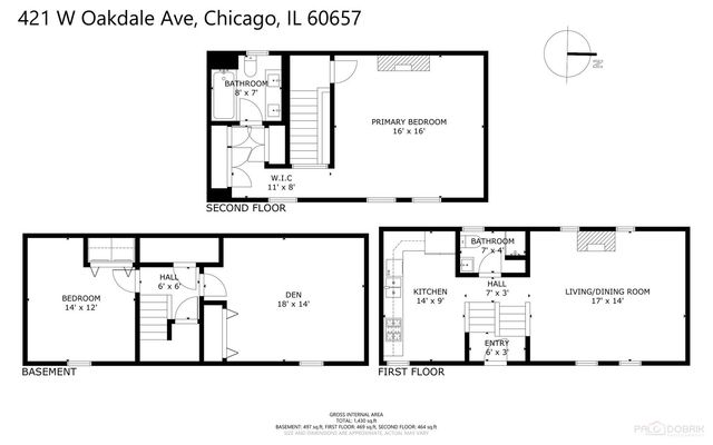 421 W Oakdale Avenue 4, Chicago, IL 60657