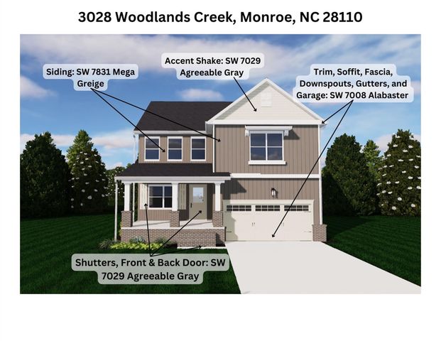 3028 Woodlands Creek Drive, Monroe, NC 28110