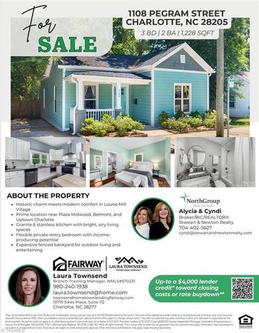 1108 Pegram Street, Charlotte, NC 28205
