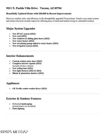 5011 N Pueblo Villas Drive, Tucson, AZ 85704