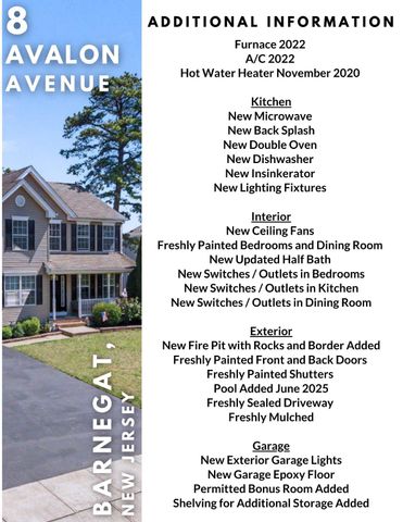 8 AVALON AVE., Barnegat, NJ 08005