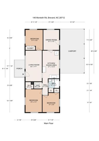 146 and 148 Monteith Road, Brevard, NC 28712