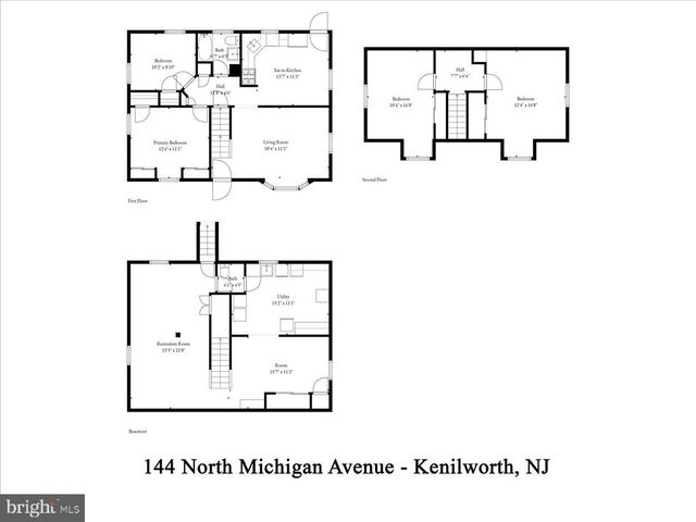 144 N MICHIGAN AVE, Kenilworth, NJ 07033