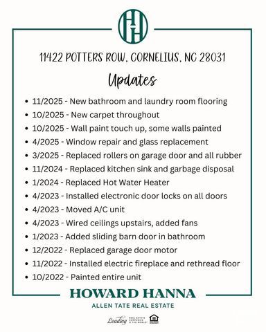 11422 Potters Row, Cornelius, NC 28031