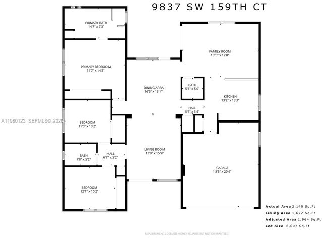 9837 SW 159th Court, Miami, FL 33196