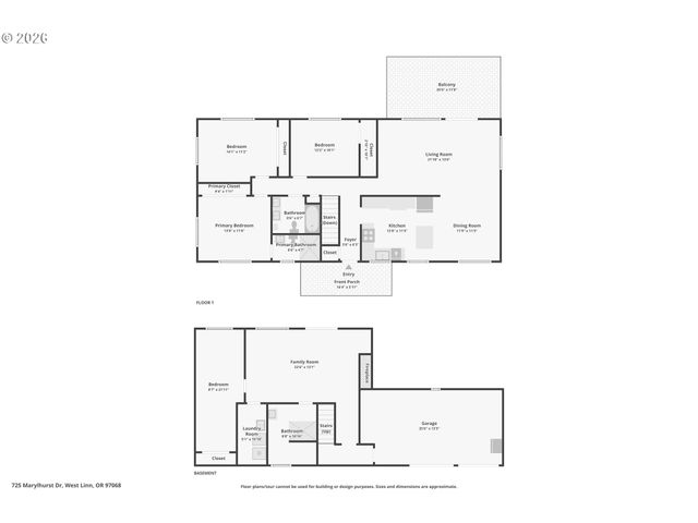 725 MARYLHURST Dr, West Linn, OR 97068
