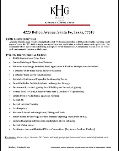 4223 Bolton Avenue, Santa Fe, TX 77510