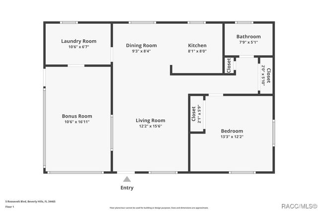5 Roosevelt Boulevard, Beverly Hills, FL 34465