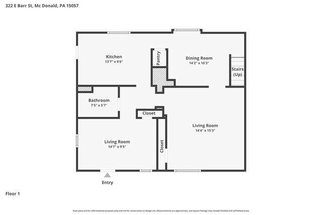 322 E Barr St, Mcdonald, PA 15057