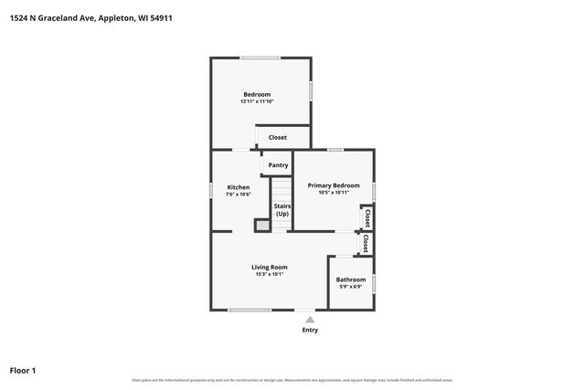 1524 N GRACELAND AVENUE, Appleton, WI 54911
