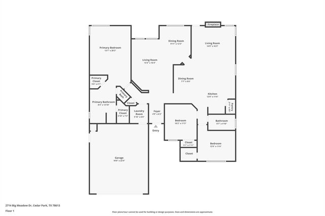 2714 BIG MEADOW DR, Cedar Park, TX 78613