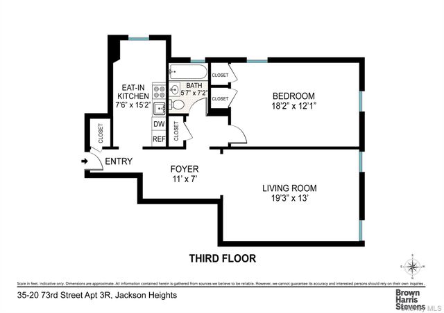 3520 73rd Street 3R, Jackson Heights, NY 11372