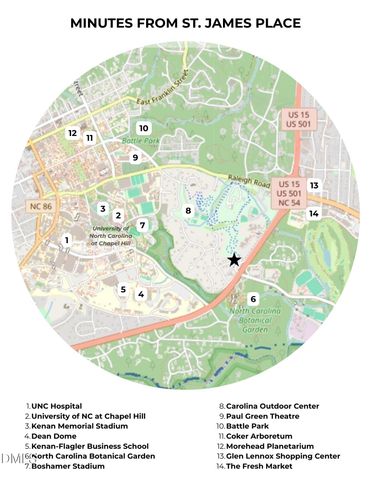 6 St James Place, Chapel Hill, NC 27514