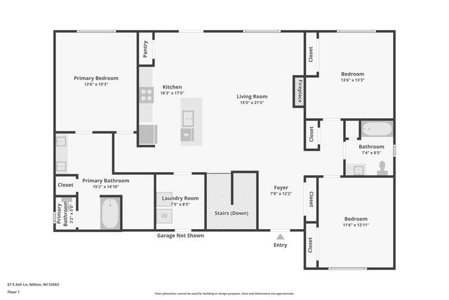 67 E Ash Lane, Milton, WI 53563