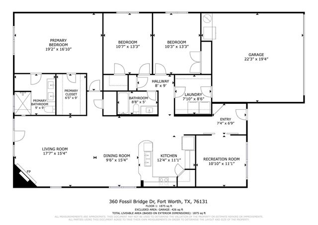 360 Fossil Bridge Drive, Fort Worth, TX 76131